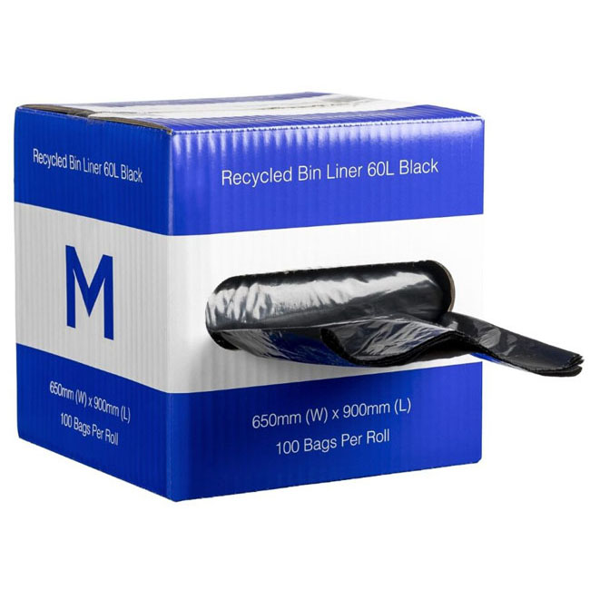 Recycled Bin Liners 60L